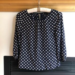 J. Crew silk tie back blouse - 0P